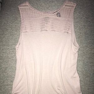 H&M Blush Lace Tank Top